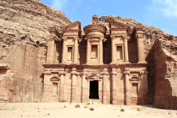 istock Facade of ancient monastery Ad Deir in Petra, Jordan 1065514868