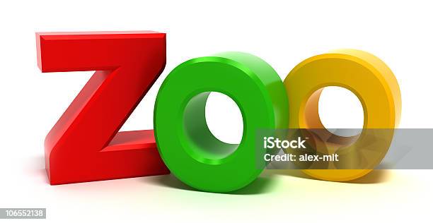 Wort Zoo Mit Bunten Buchstaben Stockfoto und mehr Bilder von Einzelwort - Einzelwort, Zoo, Bunt - Farbton