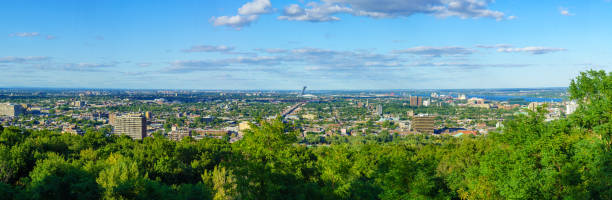 Panoramic view of the eastern part of Montreal