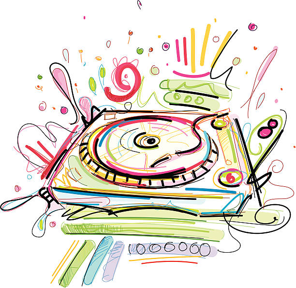 Dj Table Drawing 800+ Dj Decks Drawing Stock Illustrations, Royalty-Free Vector Graphics ...