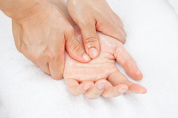 Hand Massage stock photo