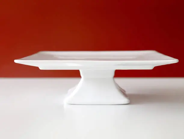 Empty chic cakestand on a table