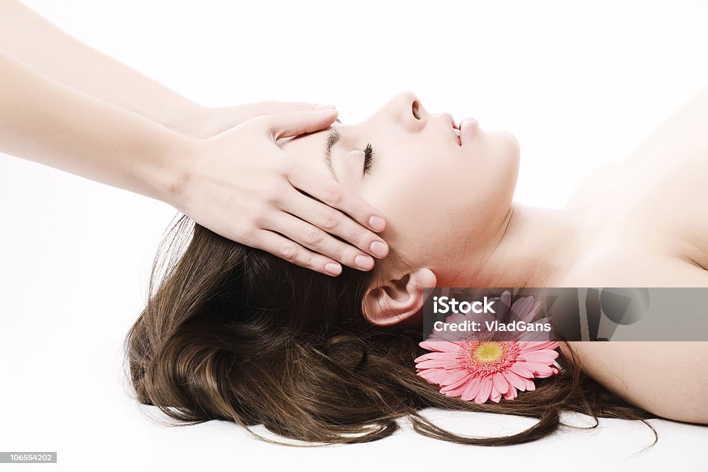 Massagem facial - Foto de stock de 20-24 Anos royalty-free