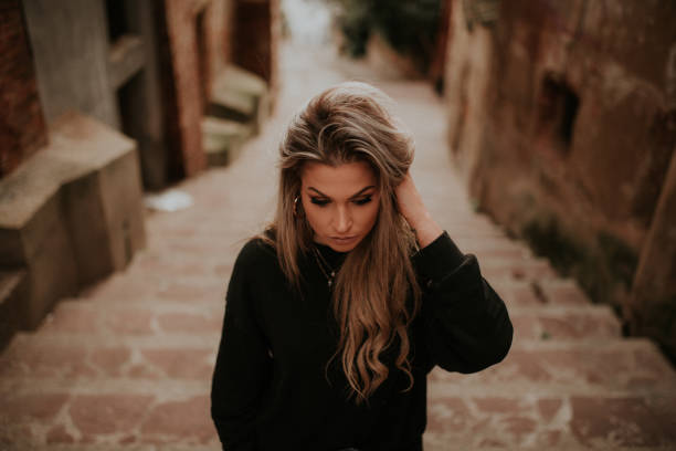 istock Young blonde woman portrait 1065544286