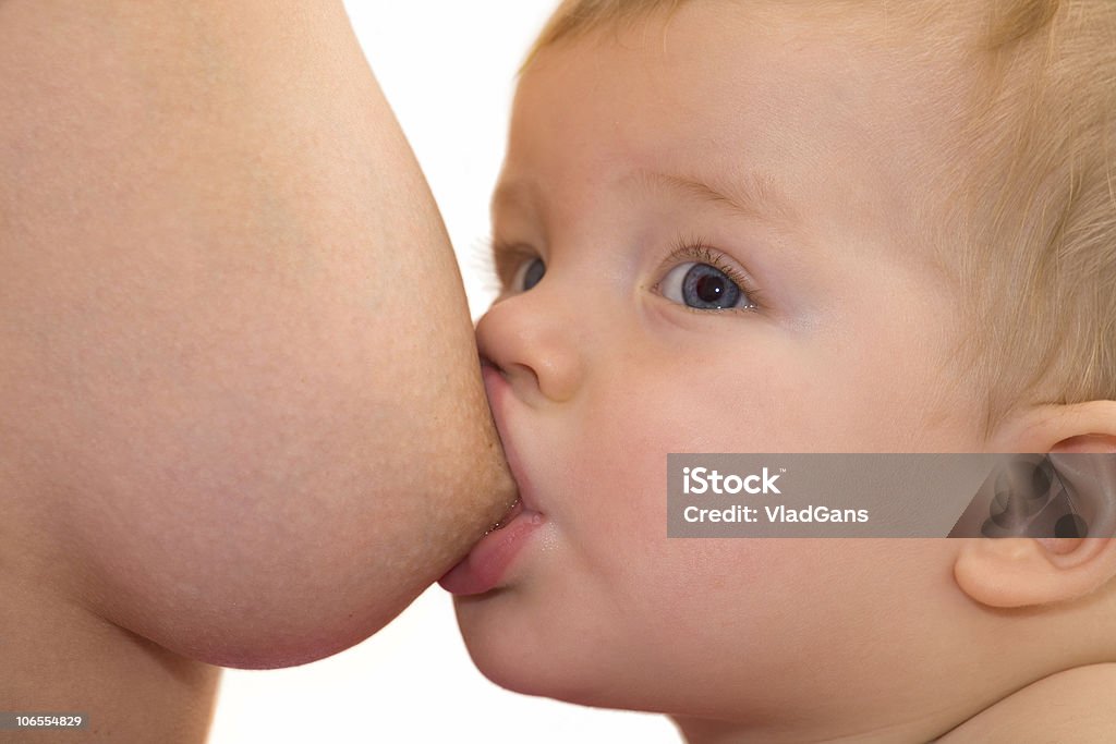Bebê a amamentação - Foto de stock de Adulto royalty-free