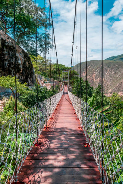 istock Hanging bridge in Tolantongo, Mexico 1065550608