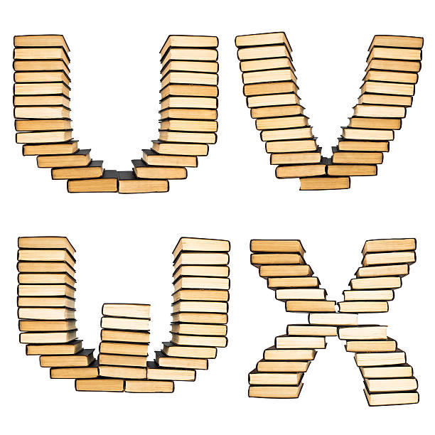 istock ABC  from books. Alphabet isolated on a white background 106555306