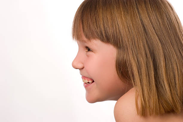 Young woman enjoying laughing natural happiness