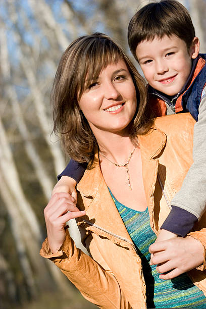 istock Mother and son outdoor set 106555453