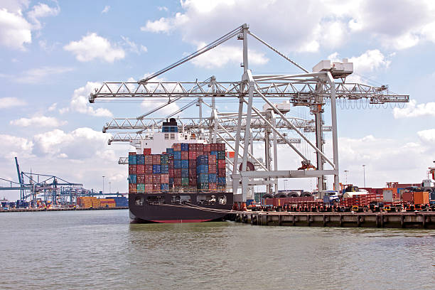 istock Harbor from Rotterdam in the Netherlands 106555907