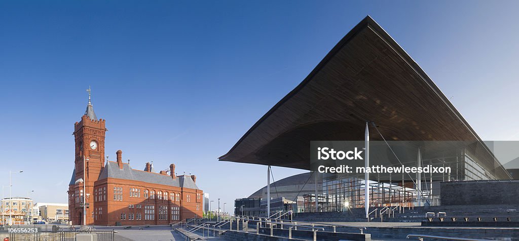 National Assembly & Pier head building - Cardiff  Wales Stock Photo