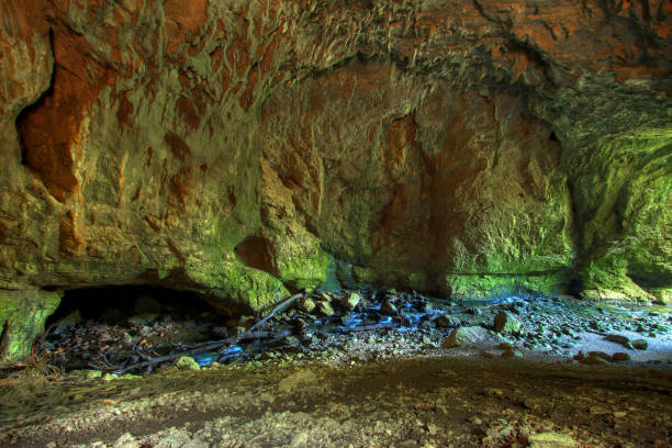 istock Underground water in a cave, Slovenia 1065565082