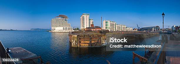 Vista Di Cardiff - Fotografie stock e altre immagini di Baia di Cardiff - Baia di Cardiff, Cardiff - Galles, Darsena