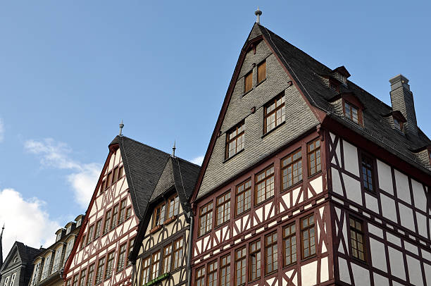 istock German Renovated Classic Homes with Blue Sky 106556937