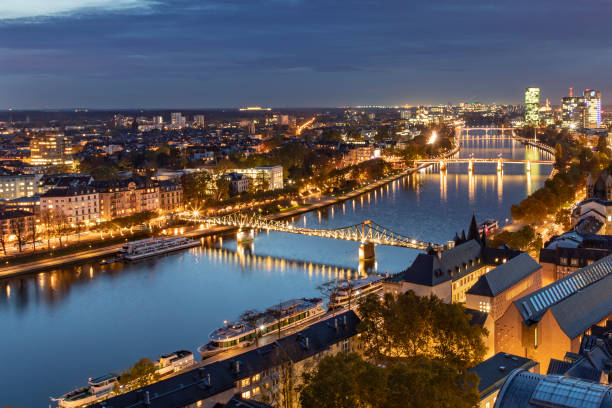 istock scenic view to frankfurt with river  by night 1065573458