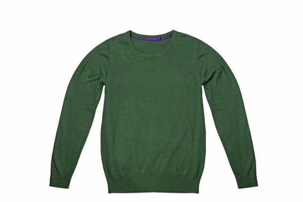 istock Green sweater isolated on white background 1065574466