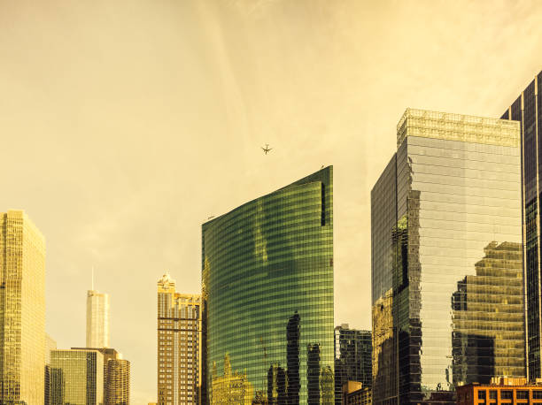 View of the Prudential Plaza and Aon Center in Chicago
