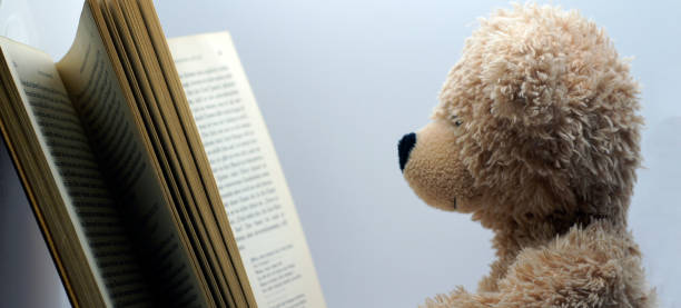 istock sweet brown reading teddy bear 1065605626