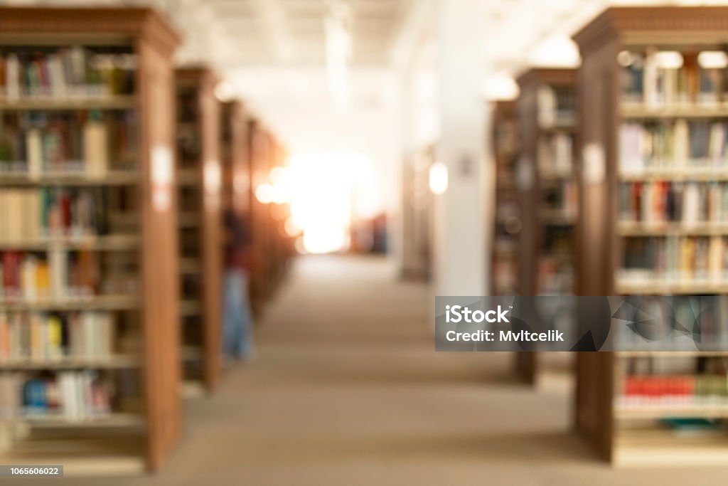 library bokeh university Library Stock Photo