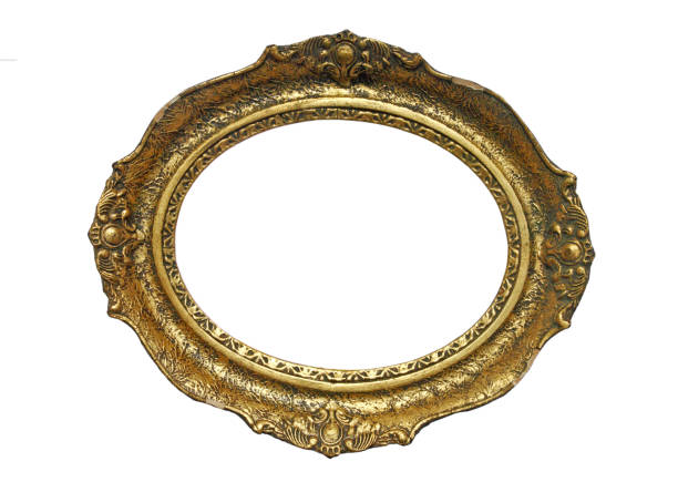 istock Gold plated wooden picture frame 1065609124