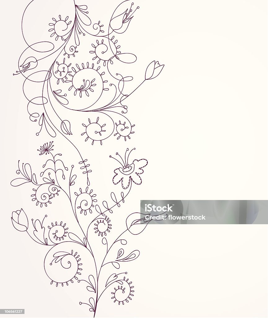 Abstrato floral elementos - Vetor de Abstrato royalty-free