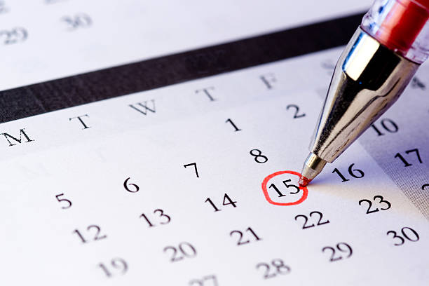 の日付設定 - calendar personal organizer diary event ストックフォトと画像