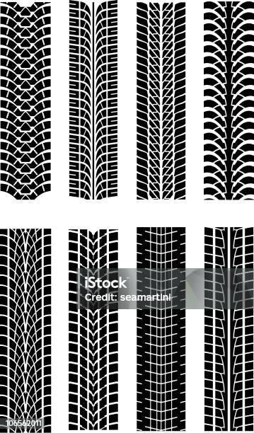 Formes De Pneu Vecteurs libres de droits et plus d'images vectorielles de Abstrait - Abstrait, Chemin de terre, Circulation routière