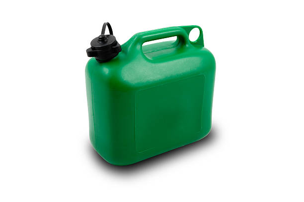 istock Green gas can with clipping path 106562231