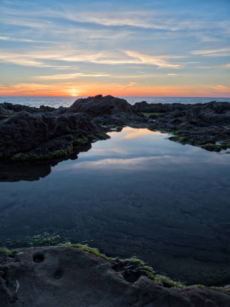 Bean Hollow State Beach. Sunset Bean Hollow State Beach. Sunset, California, USA bean hollow beach stock pictures, royalty-free photos & images