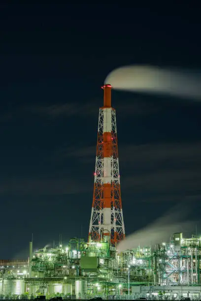 Photo of Yokkaichi factory night view