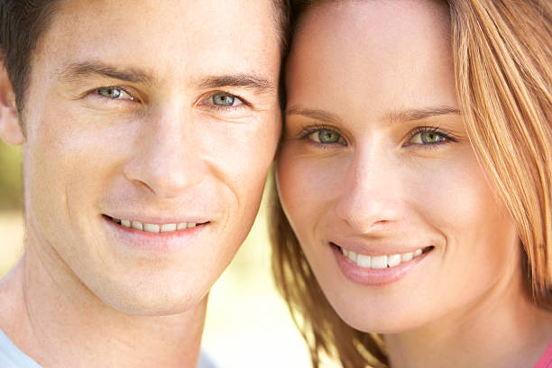istock Close Up Of Couple's Faces 106564697