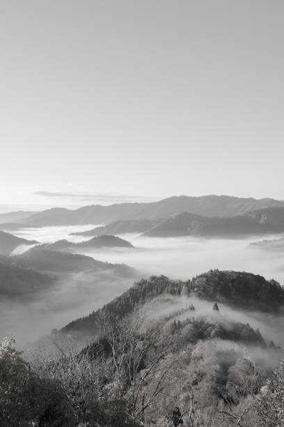 istock (monochrome) sea of clouds in Japan 1065647394