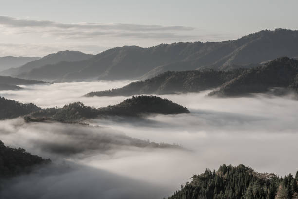 istock (monochrome) sea of clouds in Japan 1065647516