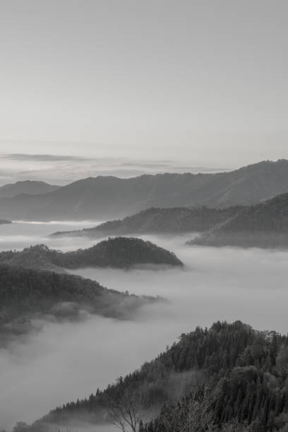 istock (monochrome) sea of clouds in Japan 1065647566