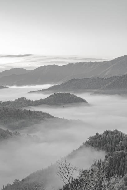 istock (monochrome) sea of clouds in Japan 1065647598