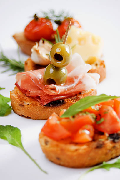 istock Bruschette, traditional italian appetizer food 106565723