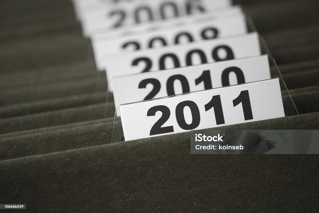 El año 2011, en el índice de archivos - Foto de stock de 2011 libre de derechos