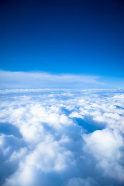 istock Sky view in the clouds in blue and white 106566175