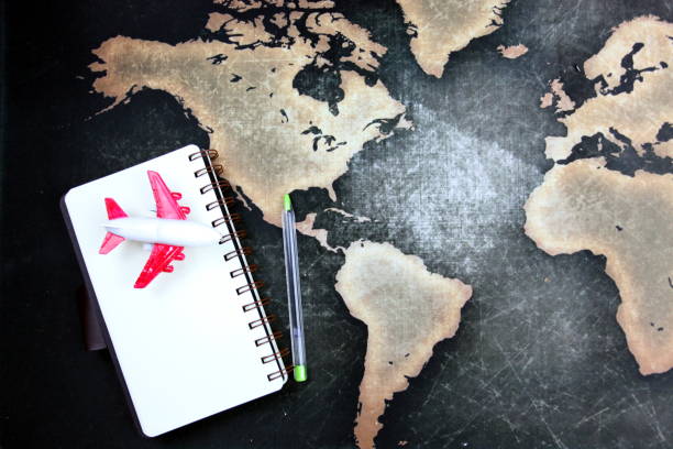 istock top view of travel accessories 1065664820