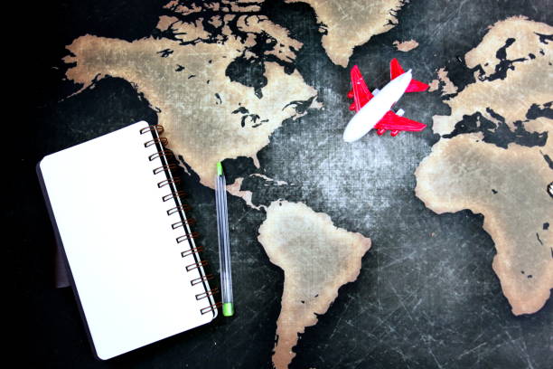 istock top view of travel accessories 1065664898