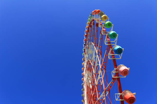 istock A large Ferris wheel built under the blue sky 1065668294