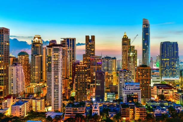 istock City downtown in Bangkok ,Thailand 1065669508