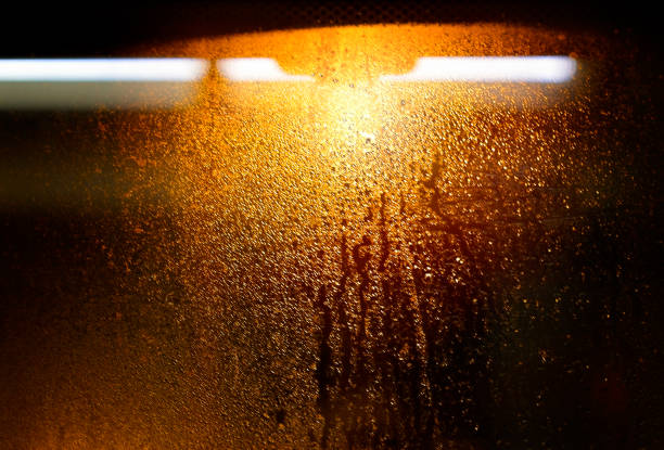 Water drops on glass