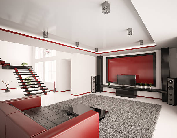 istock Modern interior of living room 3d 106568486