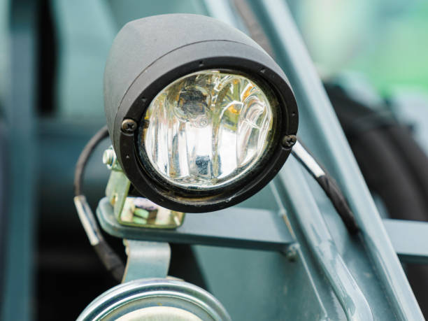 istock Detailed tractor round lights 1065690568
