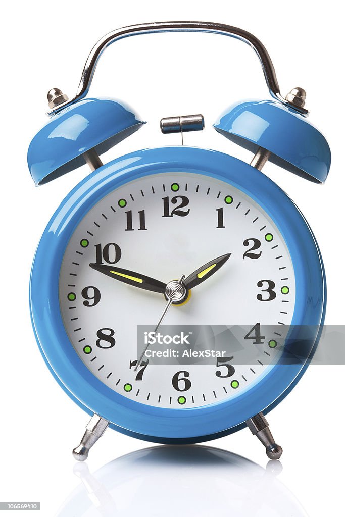 Alarm Wecker - Lizenzfrei Blau Stock-Foto