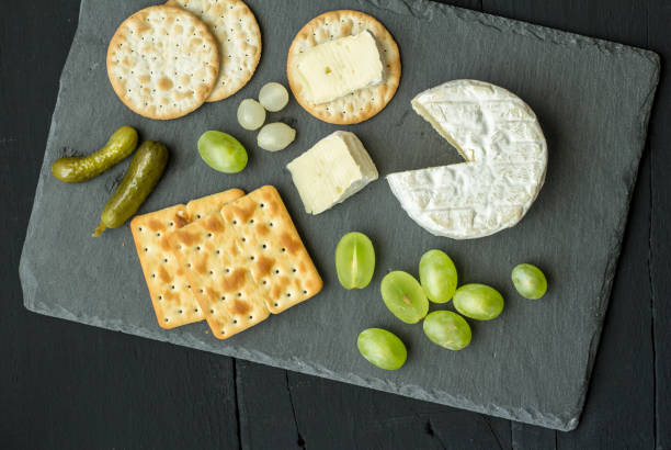 istock Camembert cheese top view photo 1065695536
