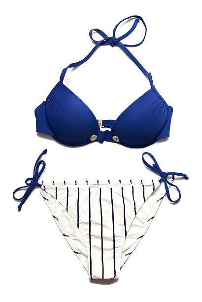 istock blue woman swimming suit isolated on white 106569636