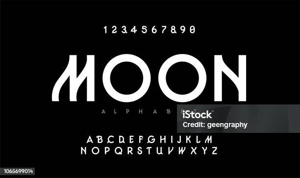 Urban Modern Alphabet Designs For Logo Poster Invitation Etc Typography Font Uppercase Vector Illustrator Stock Illustration - Download Image Now