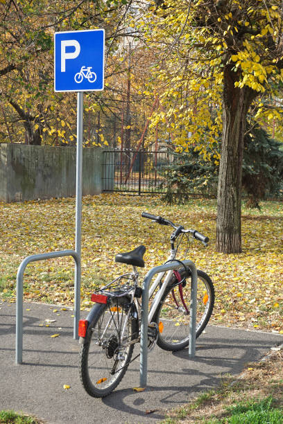 istock Parking lot for bicycles in the city 1065706536